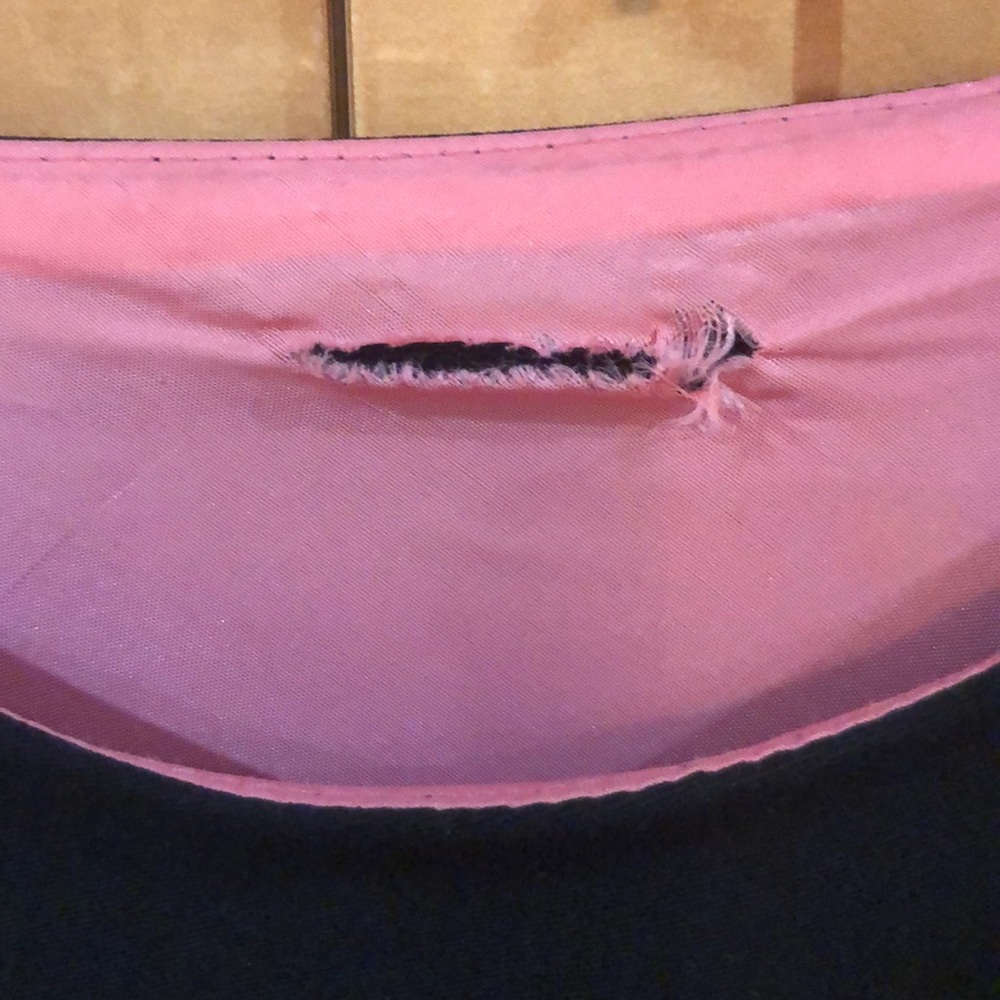 Black Dress with Pink lining - Picture 4 of 5